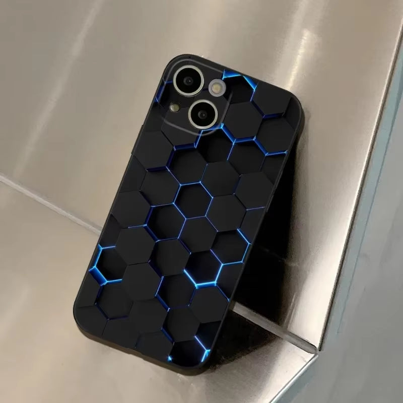 Car Carbon Fibre Phone Case for Iphone 17 Air 17Pro 16Pro 15Promax 14Pro Iphone 12 Pro 15 plus 13 Pro MAX MINI Black Covers