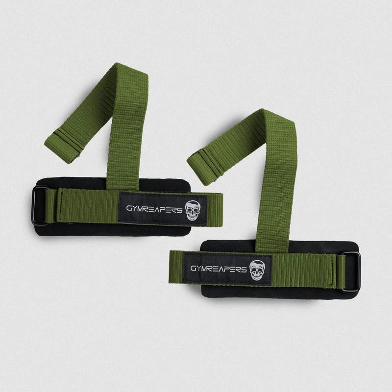 Gymreapers Dowel Lifting Straps with Padded Cuff & Heavy-Duty Polypropylene for Deadlifts Rows & Pull-Ups
