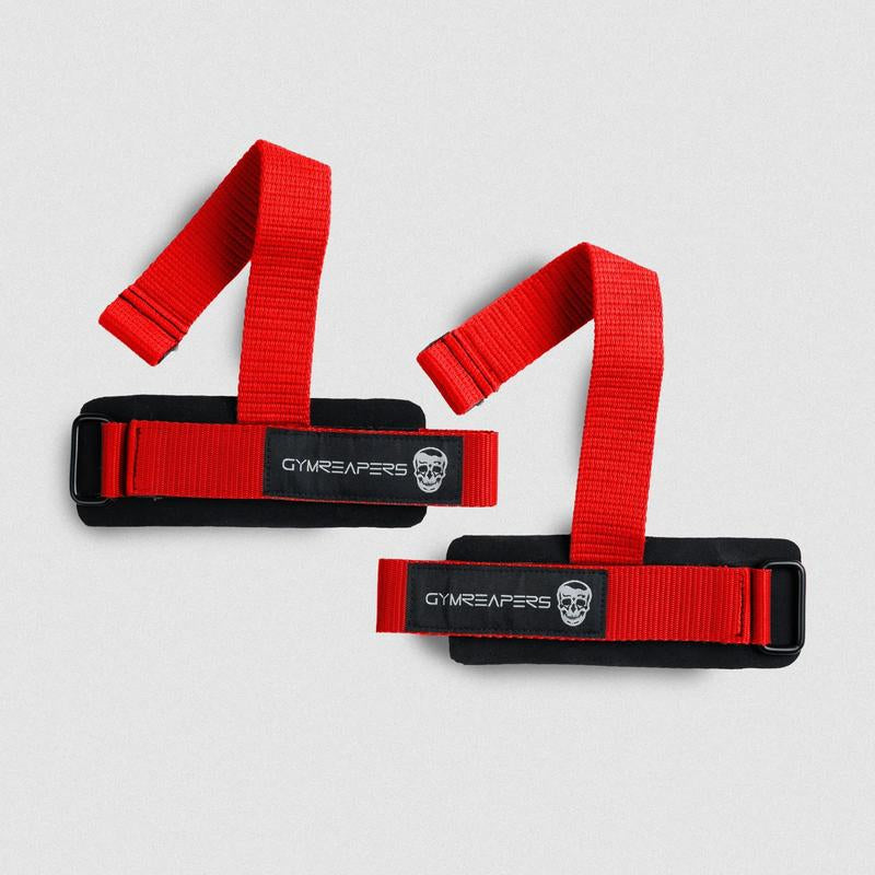 Gymreapers Dowel Lifting Straps with Padded Cuff & Heavy-Duty Polypropylene for Deadlifts Rows & Pull-Ups