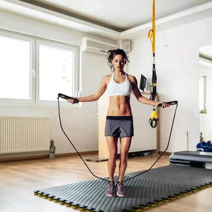 Adult Skipping Rope Body Shaping Fat Loss Big Ball Weight Wire Rope Dual-Purpose Counting Large Cordless Ball-Weighted Jump Rope Home Workout Equipment Exercise