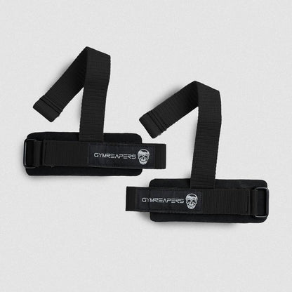 Gymreapers Dowel Lifting Straps with Padded Cuff & Heavy-Duty Polypropylene for Deadlifts Rows & Pull-Ups